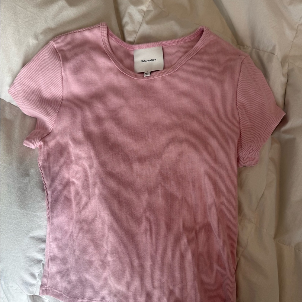 Reformation pink tee
